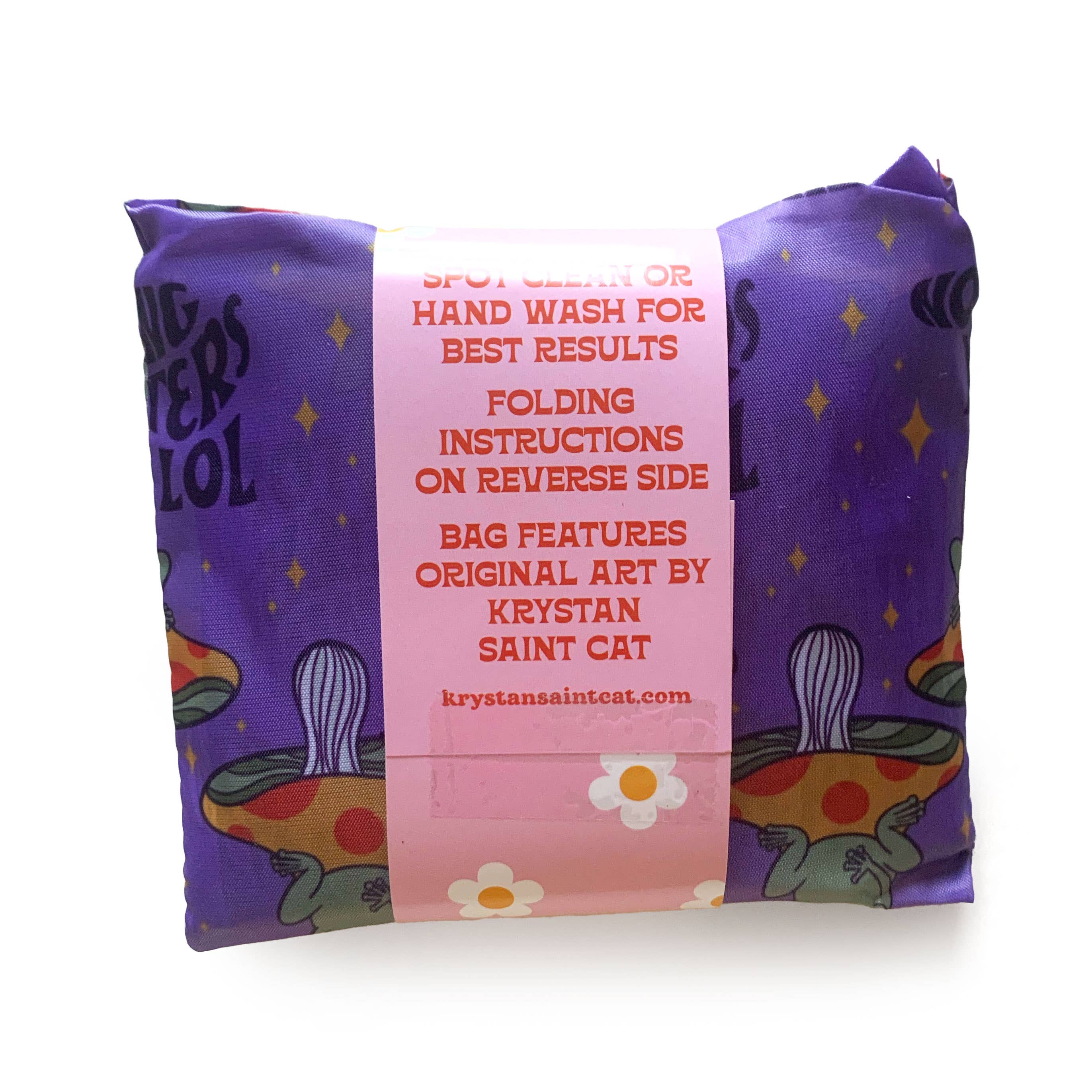 Krystan Saint Cat - Wholesale Grocery/Shopping Bag - Nothing Matters Frog Fold-Up Reusable Grocery Bag5