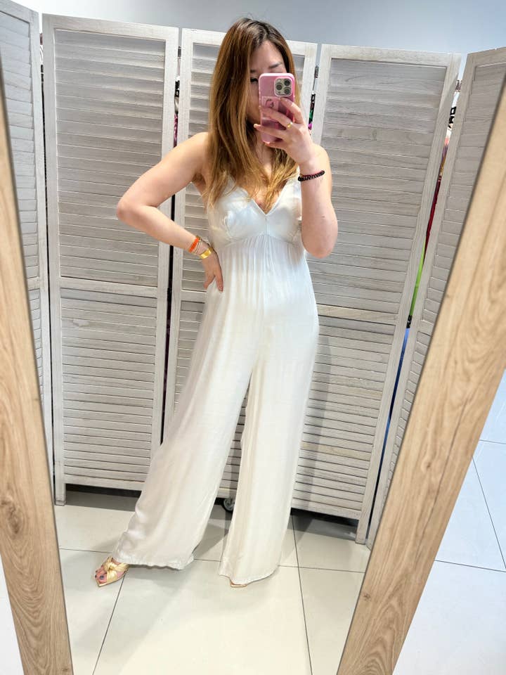 Fluid strappy jumpsuit - A031 for wholesale by VICTORIA&ISAAC