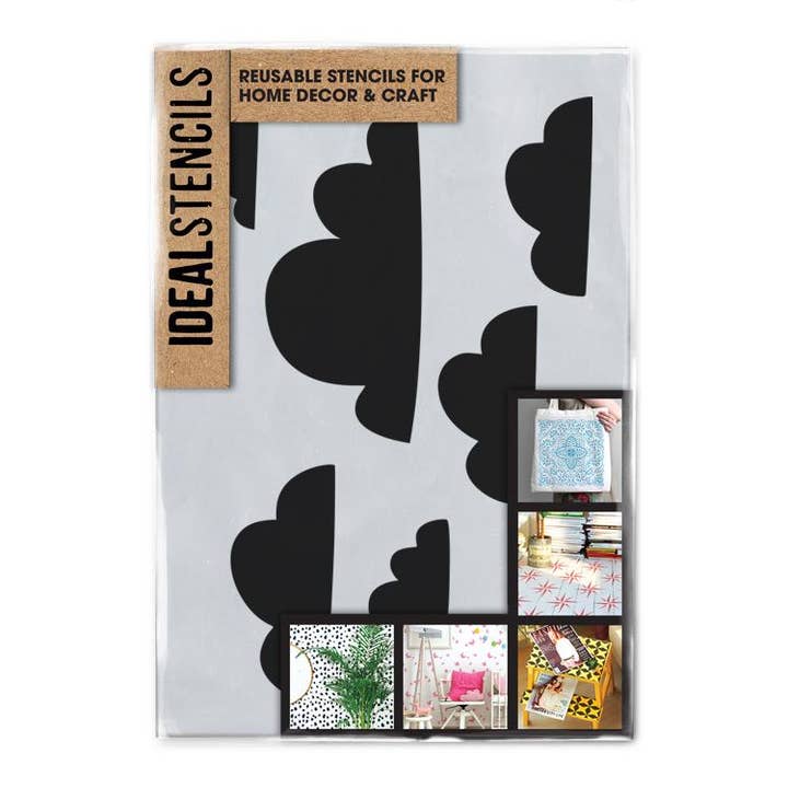 Kids Clouds Stencil for wholesale by Ideal Stencils