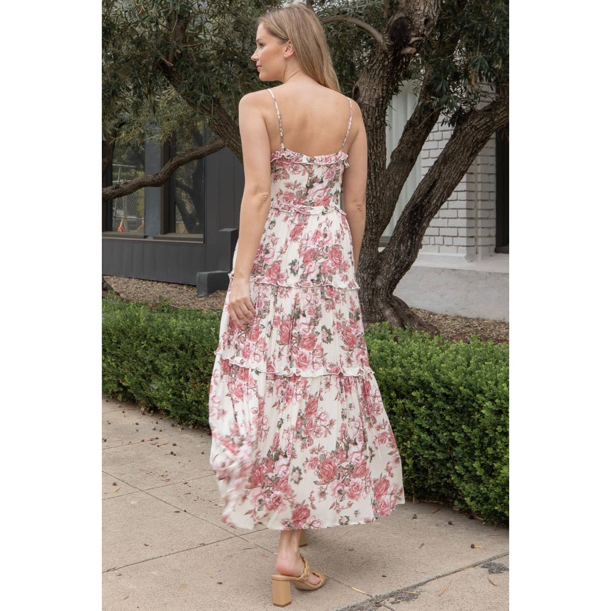 Verte - Wholesale Dress - Women's - FLORAL MAXI DRESS_5D2596