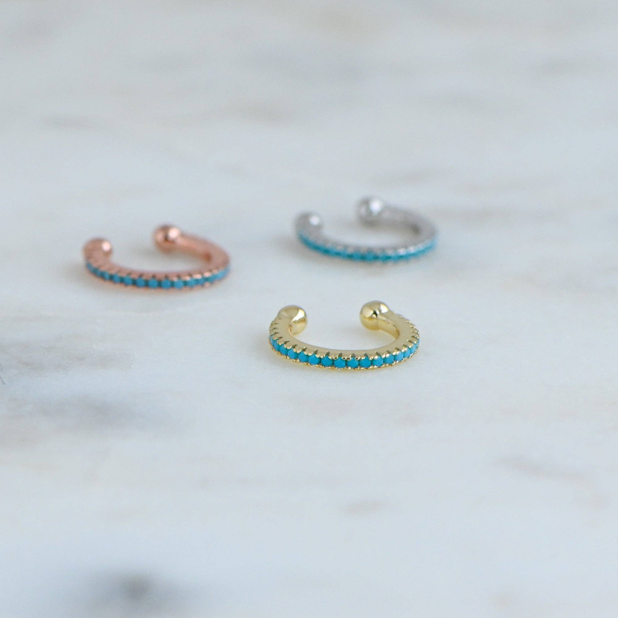 Sami Jewels - Wholesale Cuff/Wrap Earrings - Turquoise Ear Cuff2