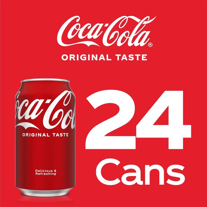 EcoQuality - Wholesale Soda/carbonated drink - 12oz Coca-Cola Can Pack of 24 Refreshing Classic Soda Beverage1