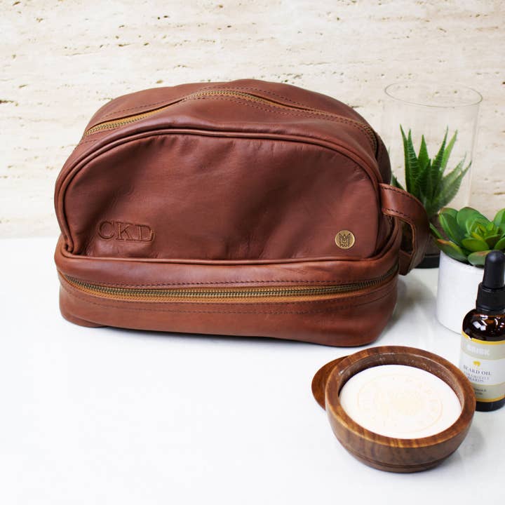 Trousse de toilette The Raleigh pour la vente par MAHI Leather