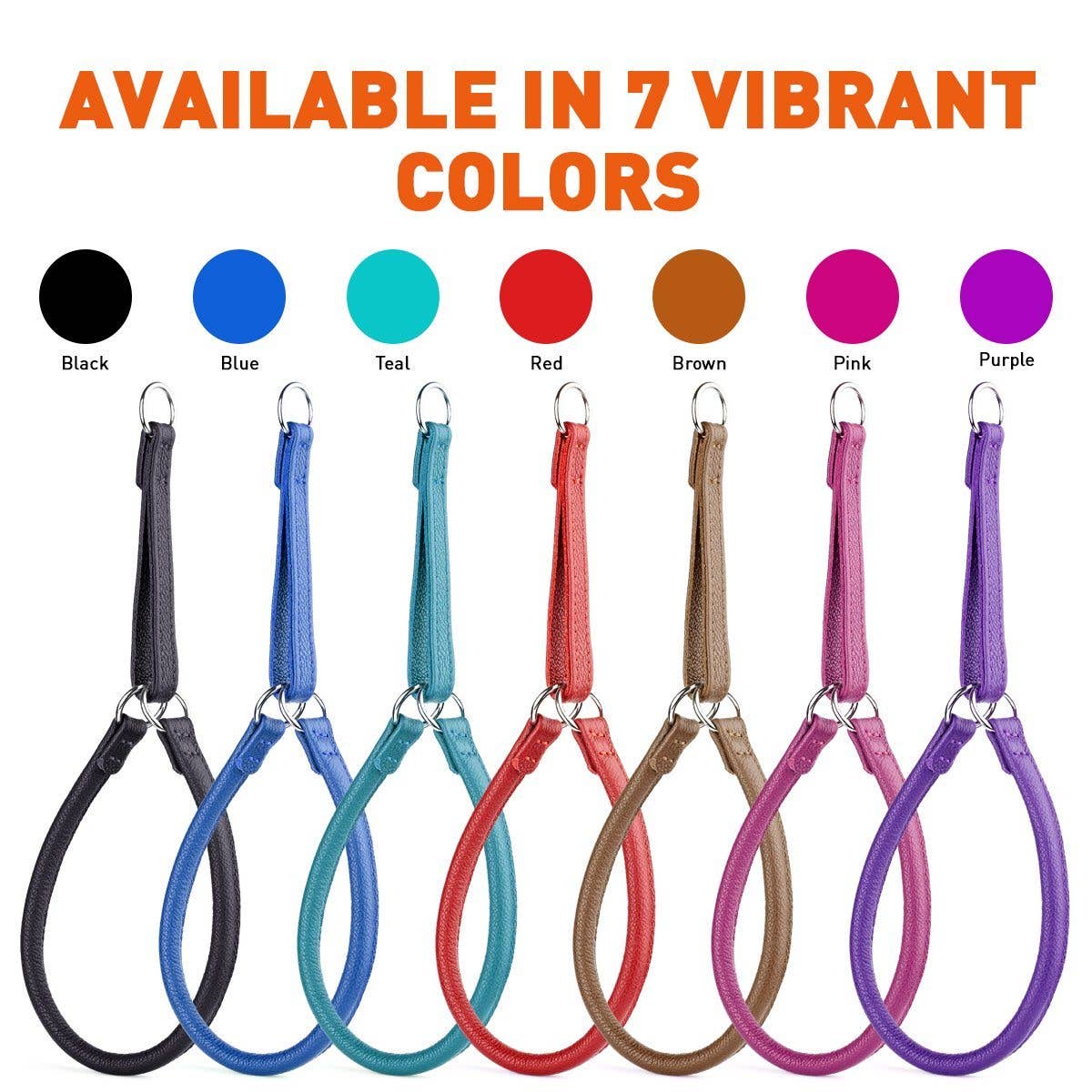 Dogline - Wholesale Pet Collar - Dog - Soft Leather Round Martingale Collar for Dogs11