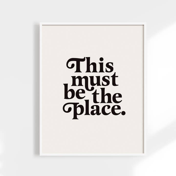 Kuku Studio - Wholesale Art Print - This Must Be The Place Print | Colorful Minimalist Art