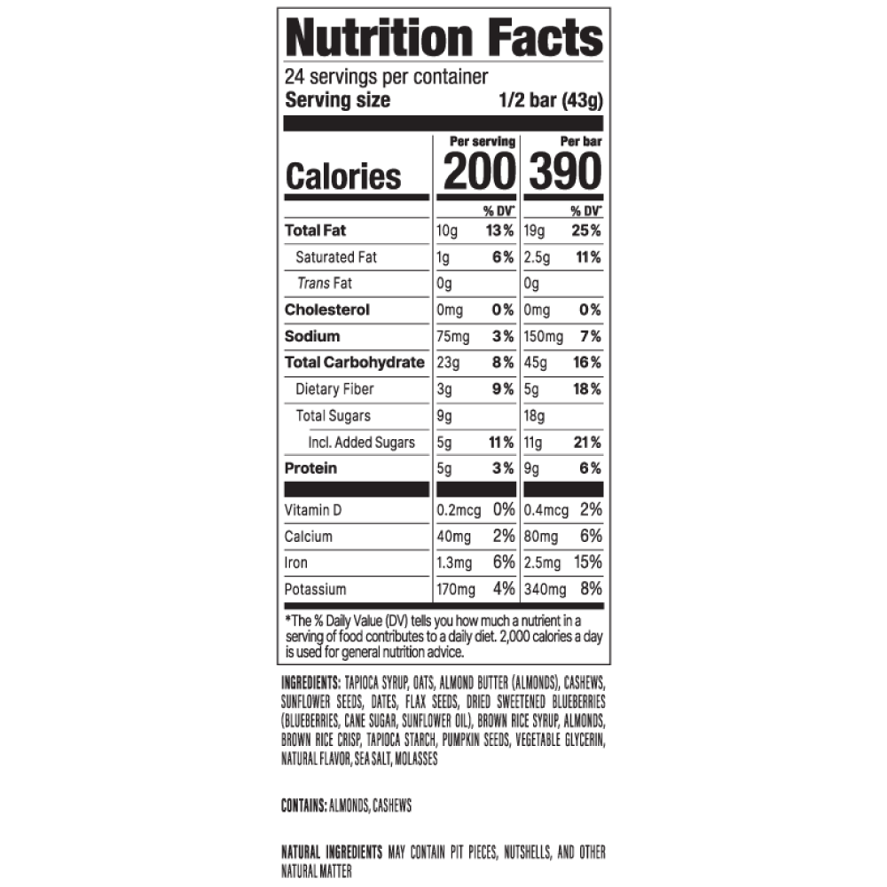 PROBAR - Vente Barres de céréales - Pochette à muffins MEAL aux bleuets4