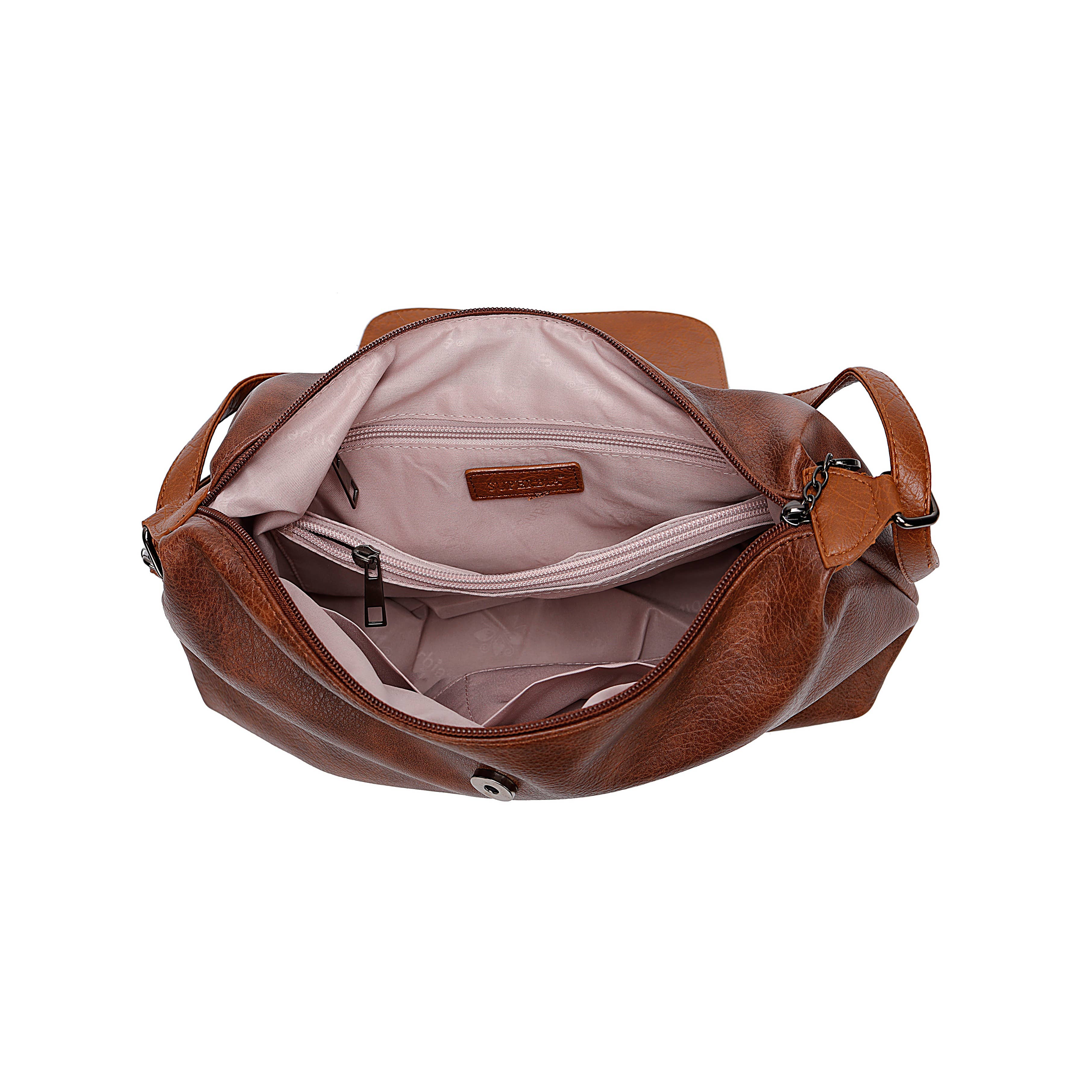 Superbia – wholesale Shoulder bag – women's – Soft Medium Size Slouch Shoulder Bag-9354(Carla Range)3