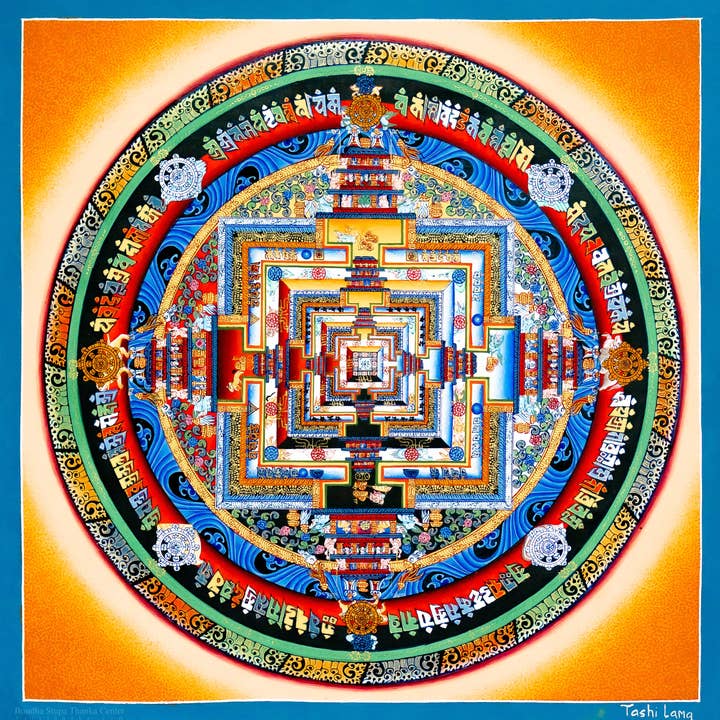 Kalachakra Mandala Thangka - Wisdom of the Dharma Wheel for wholesale by Boudha Stupa Thanka Centre