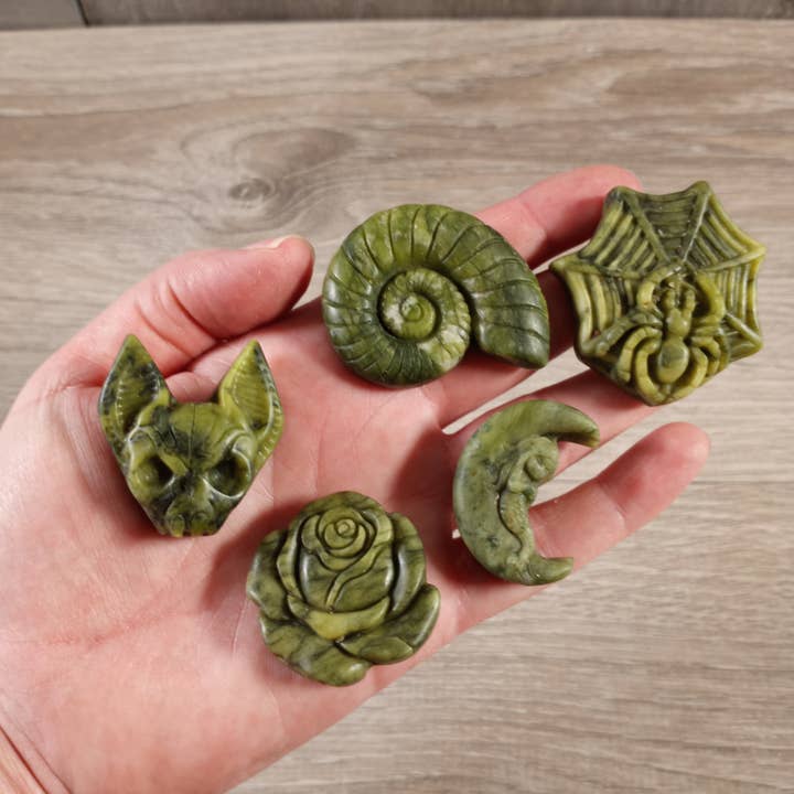 Keystone Crystals - Wholesale Decorative Figurine - Serpentine Figurine in Assorted Style Carving