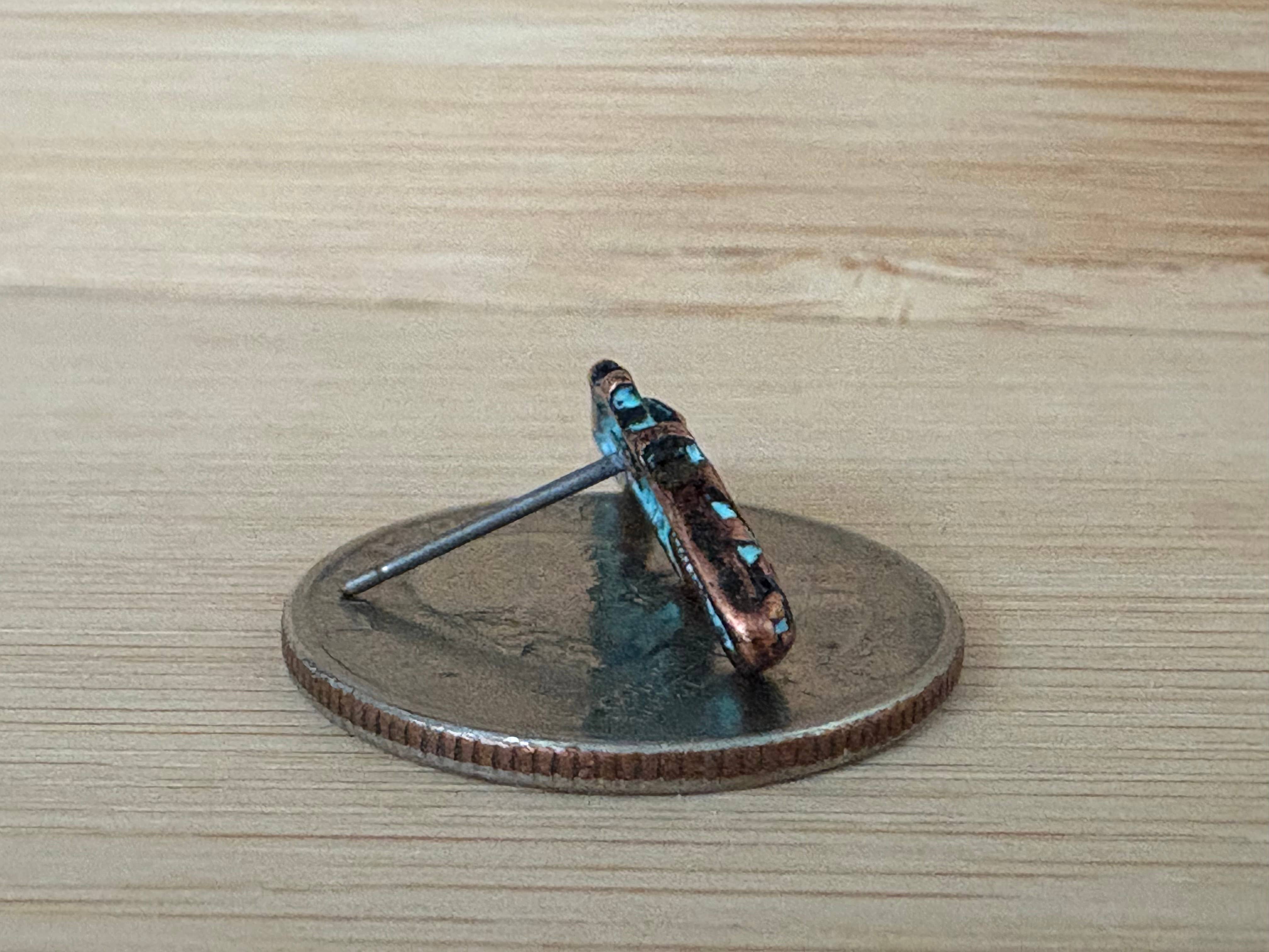 0011 PREMIERE – wholesale Solitärörhängen – FR3015 Patina Filigran Västerländsk Pistol, Pistolsörhängen4