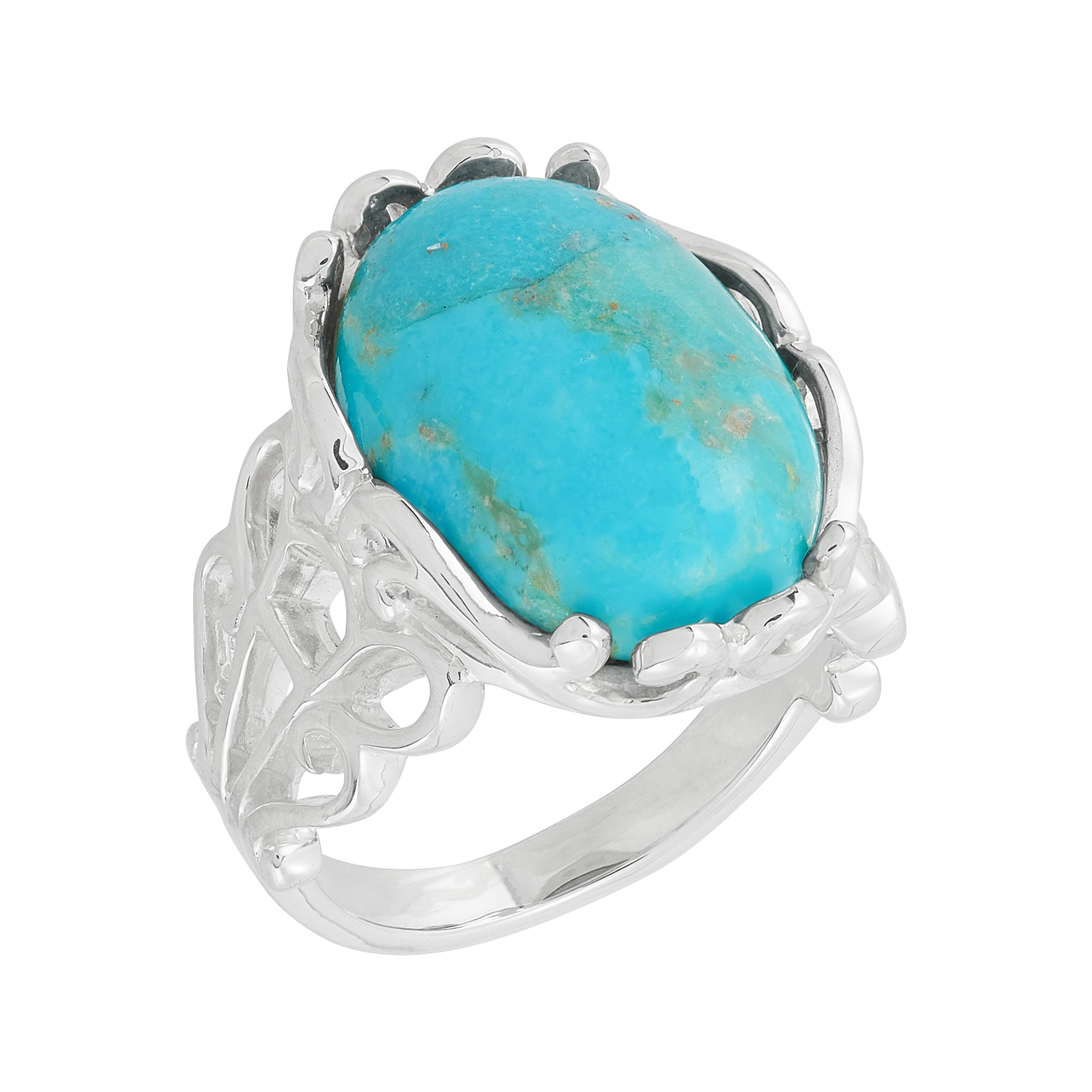 Silpada - Wholesale Cocktail/Statement Ring - Silpada 'Refreshed Soul' Silver Compressed Turquoise Ring1