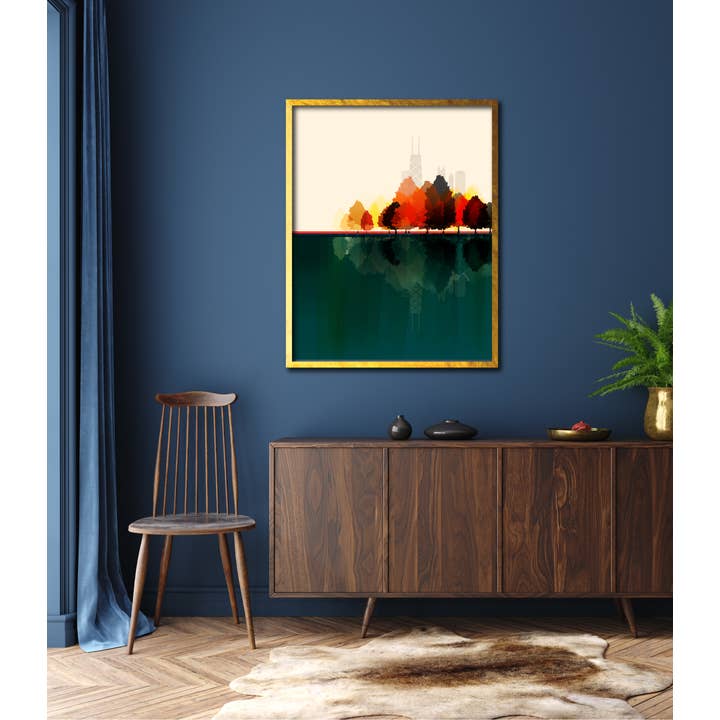 Lucky Skye Graphics - Wholesale Art Print - Chicago - Autumn City