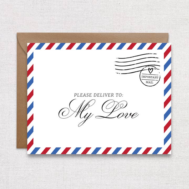 Cartão Vintage Mail Dia dos Namorados por atacado de HellaHoney Co