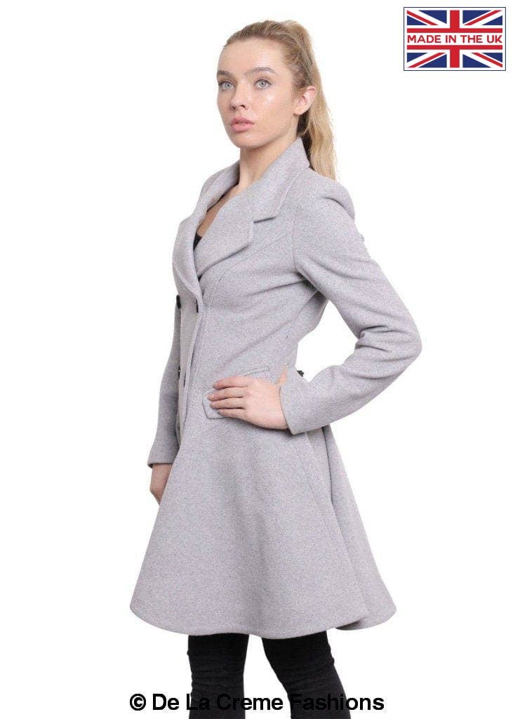 De La Creme Fashions – Großhandel Mantel - Damen – De La Crème - Damen Mantel aus Wollmischung18