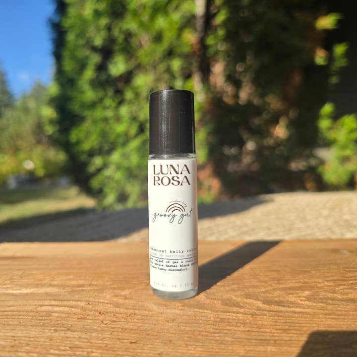 ventre groovy | soulagement des gaz et des coliques pour la vente par Luna Rosa Botanicals