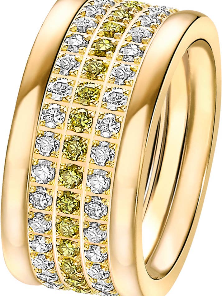 Goldener Bright Intrigue Ring für den Großhandel von CAPRICCI