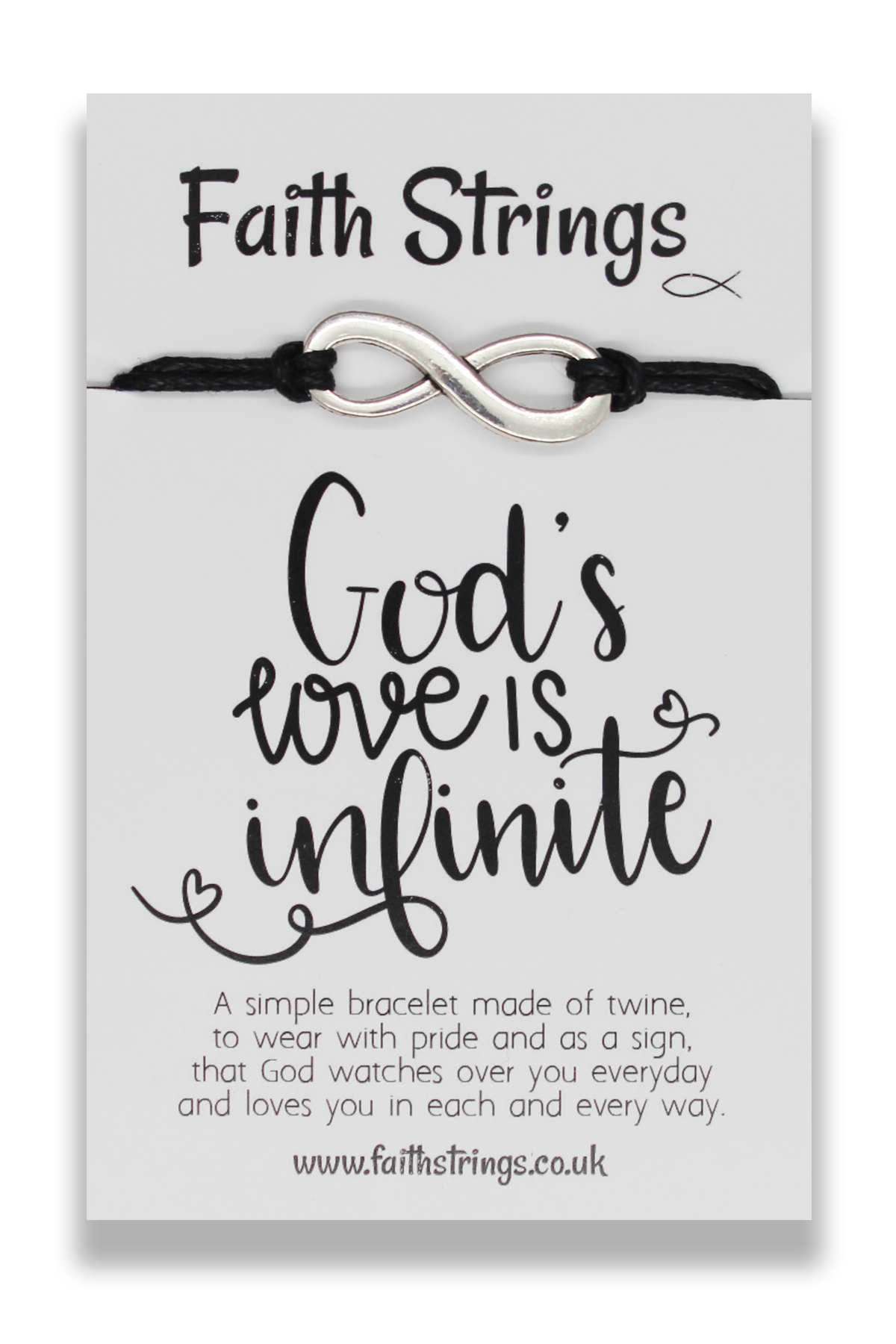 Faithstrings - Wholesale Charm/Dangle Bracelet - God's Love Infiniy Charm Faithstrings Wish Gift Bracelet 5