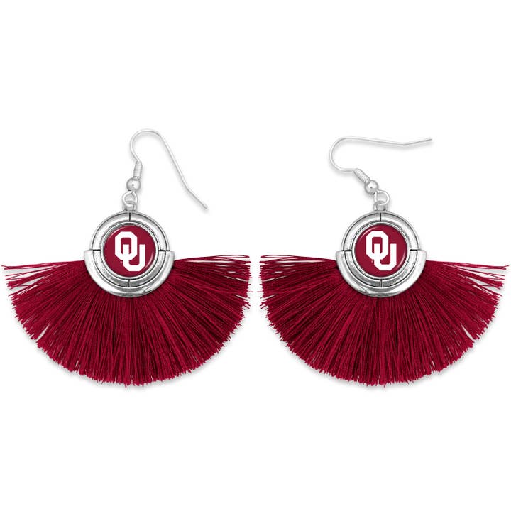 Oklahoma Sooners No Strings Attached Earrings for wholesale by From The Heart