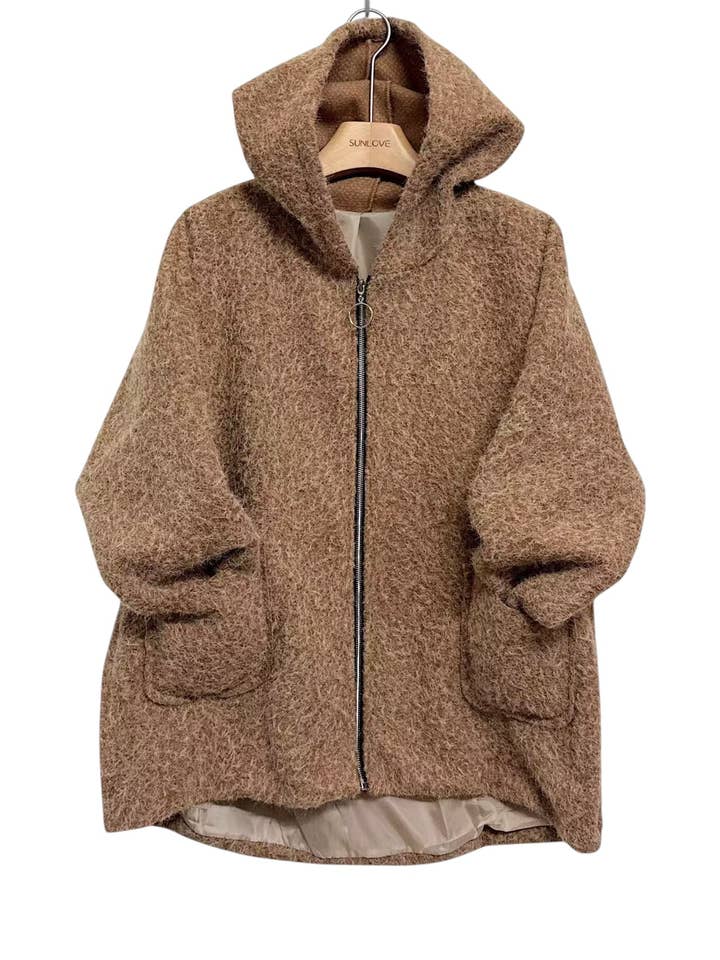 ORNELLA PARIS - Wholesale Jacket - Women's - Hooded zip-up jacket1