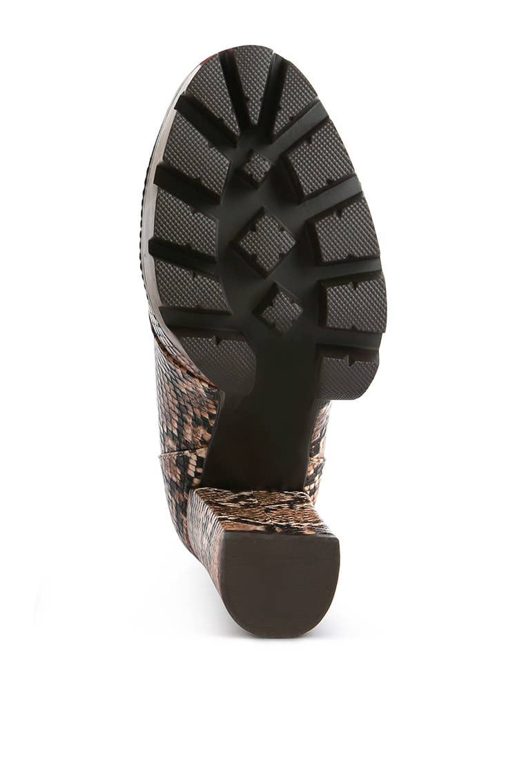 Rag Company - Vente Bottines – femme - Bottines en peau de serpent Palmetto5