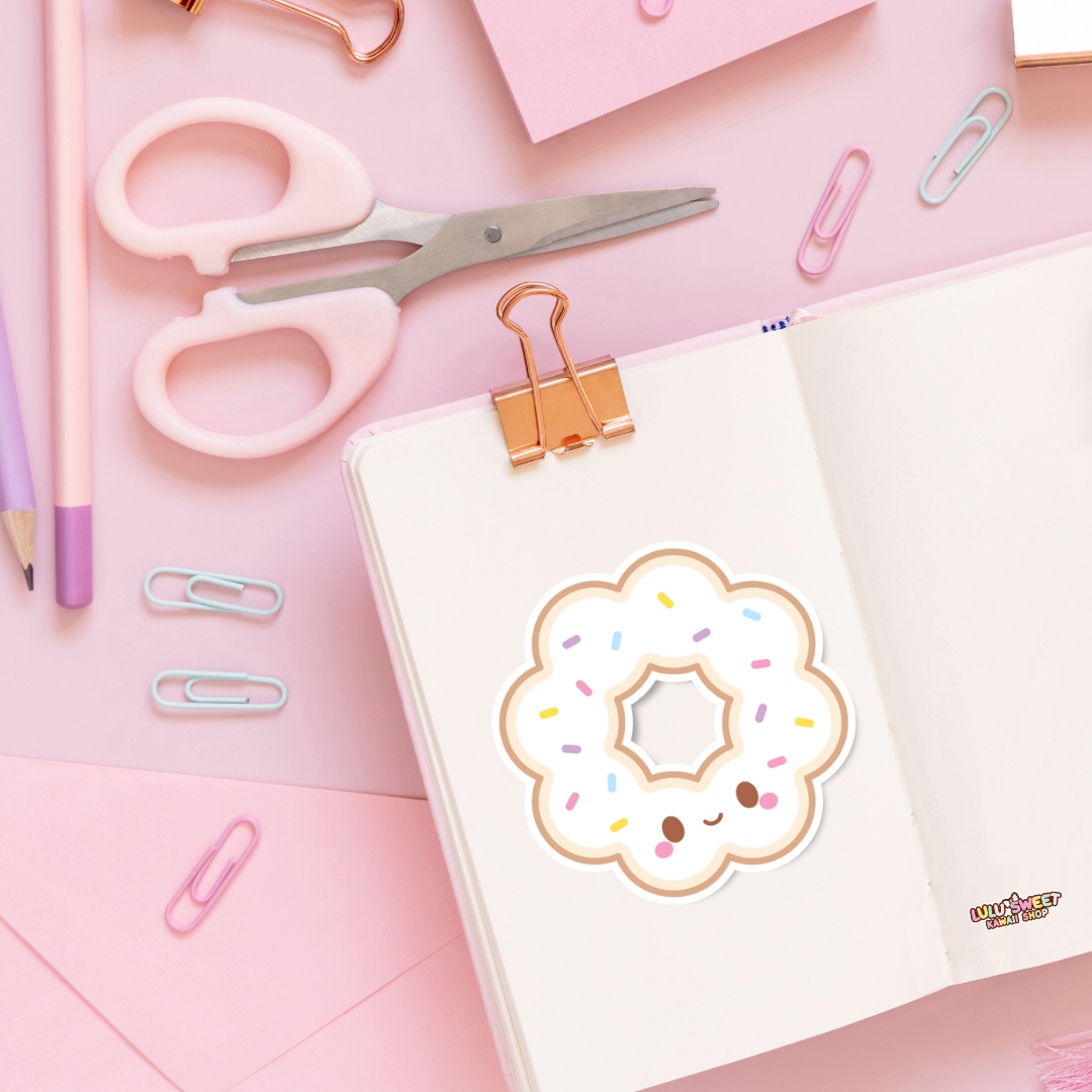 Paper and Sprinkles - Wholesale Sticker - Mochi Donut Sticker, vinyl sticker, diecut sticker4