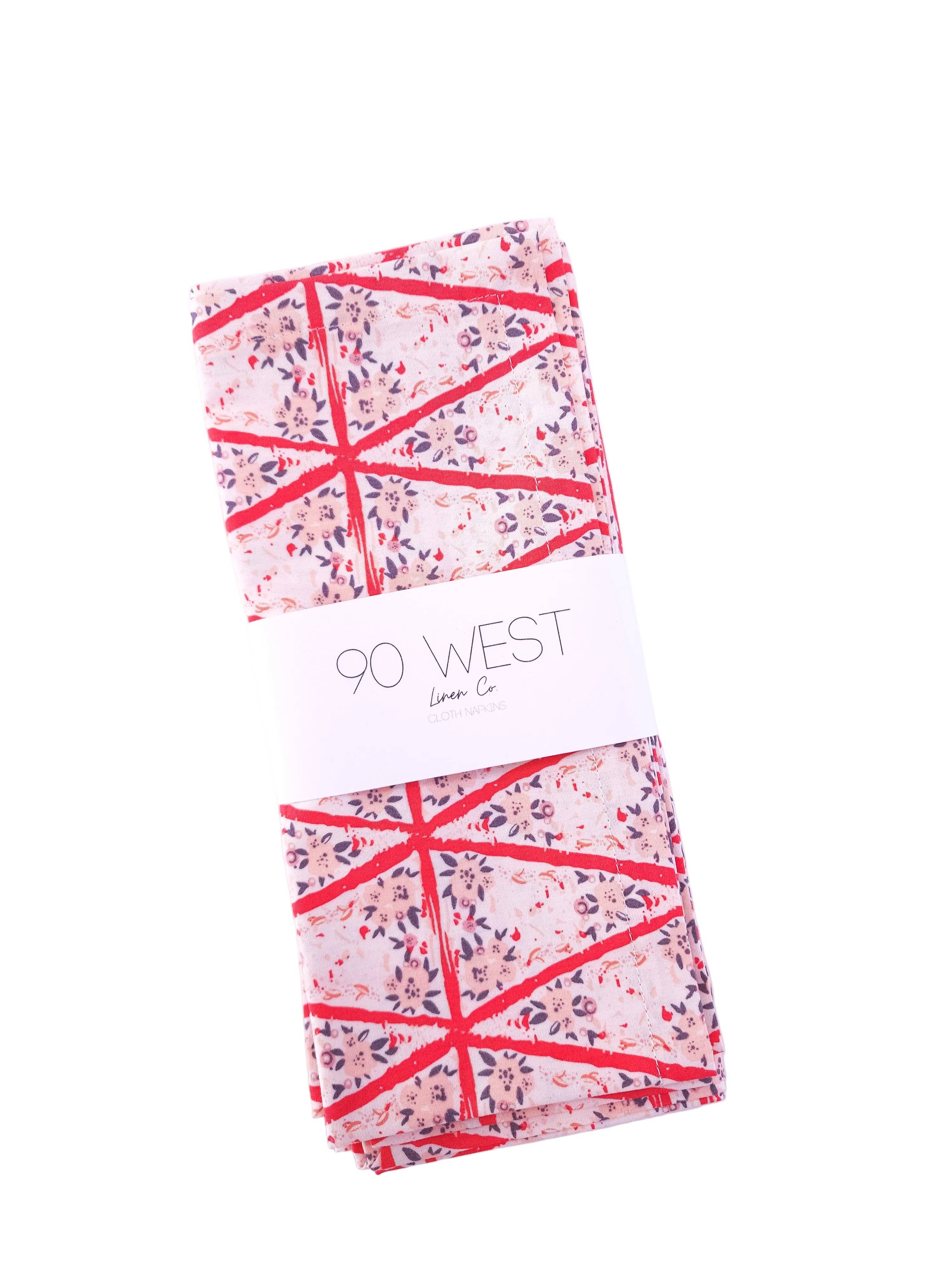 90 West Linen Co. - Wholesale Dinner & Cloth Napkin - Romantic Floral Cloth Napkins, Set of 416
