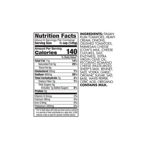 Delallo - Wholesale Pasta Sauce - Jarred Vodka Sauce (Pomodoro Fresco)2