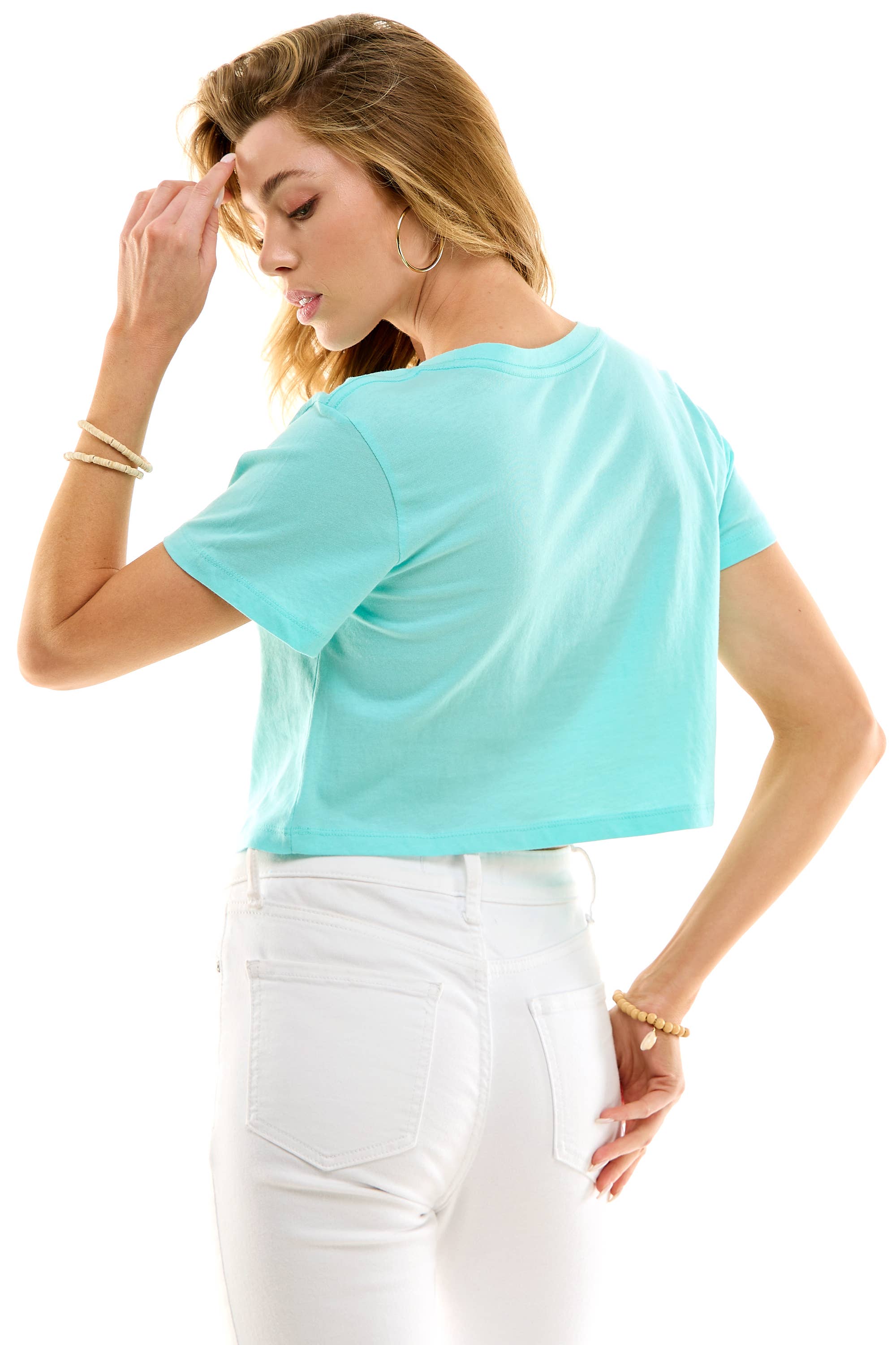 LOVING PEOPLE - Wholesale T-Shirt - Women's - Premium cotton boxy crop tops61