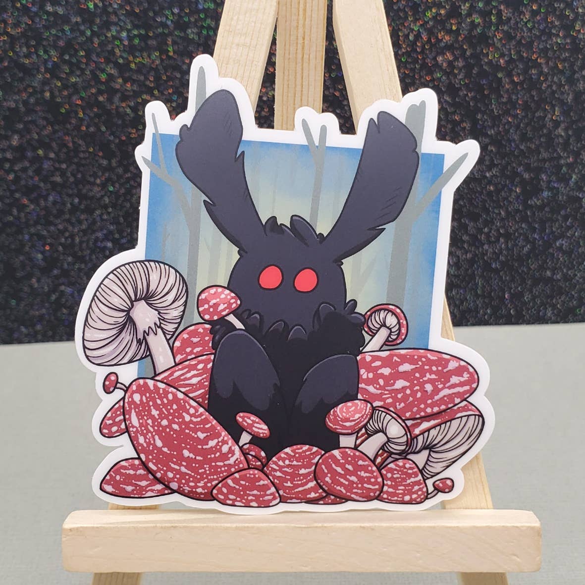 Salt Birch - Vendita all'ingrosso Adesivo - Adesivo Forest Mushroom Mothman4