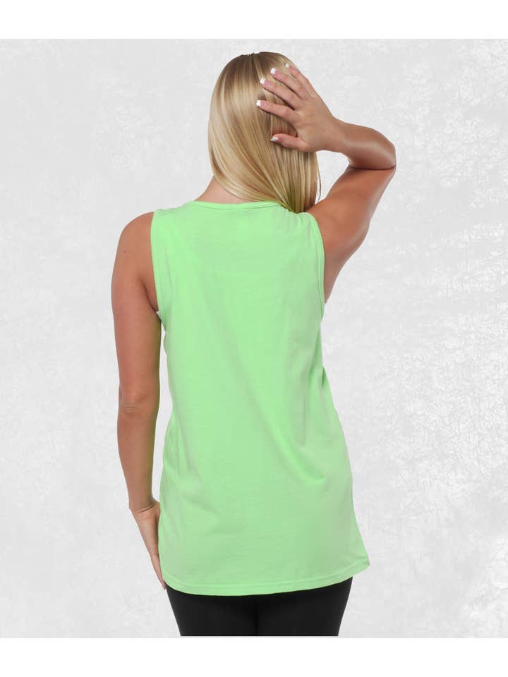 Neon Tees – wholesale Linne - Herr – Vuxen Neon Blå Ringspun Tank Top