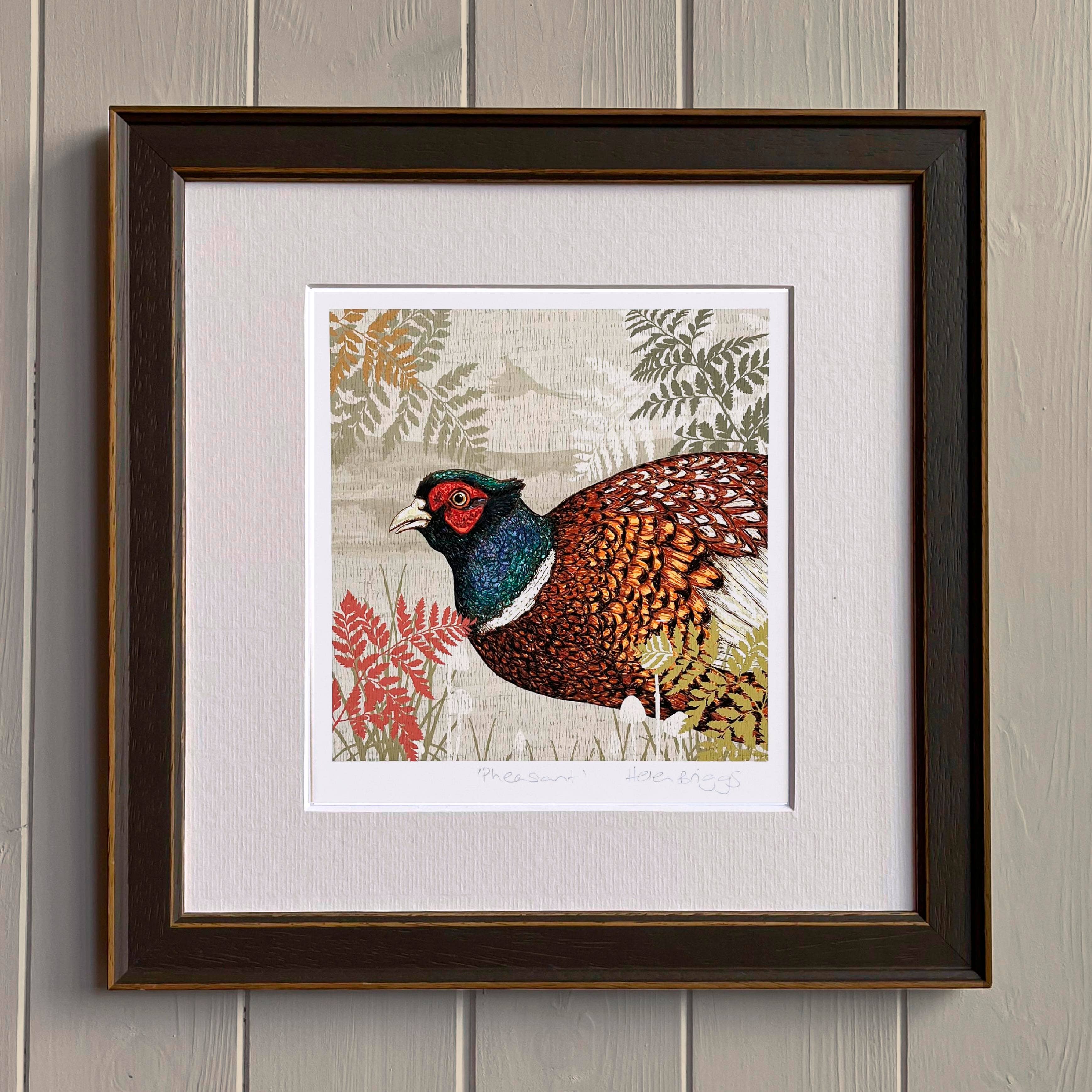 Helen Briggs Design – wholesale Art print – Pheasant Art Print1