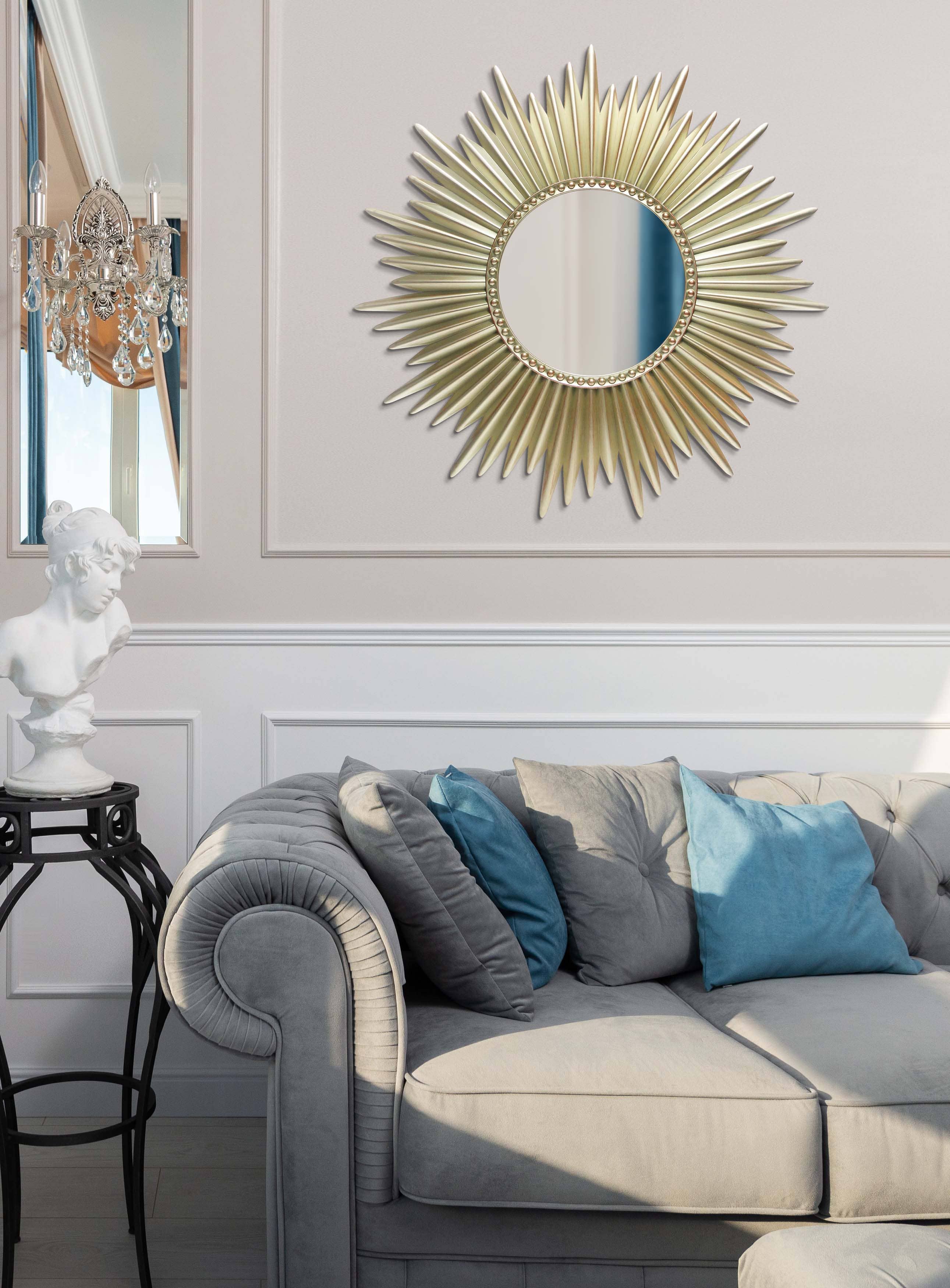 Infinity Instruments - Wholesale Wall Mirror - Modern/Contemporary Starburst Gold 24 Inch2