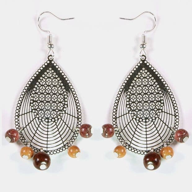 Dorianne sølv træ øreringe for engroshandel hos Essenciel