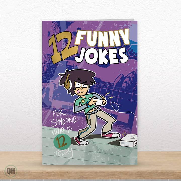 12th Birthday Funny Jokes - Kid's 12th Birthday Card for wholesale by Quitting Hollywood