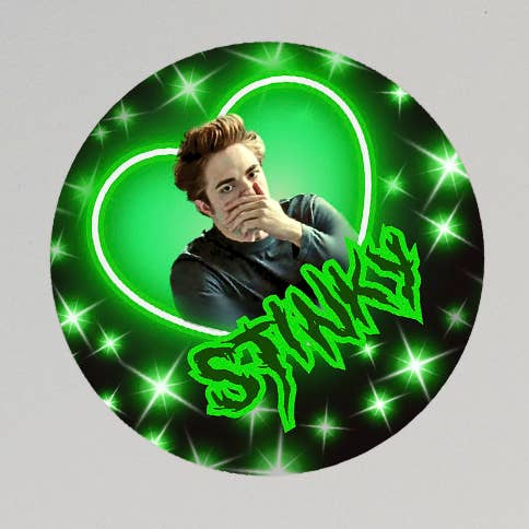 Autocollant PUANT - Edward pour la vente par Ozark Sticker Company