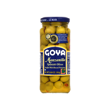 L&F Universal Goods - Wholesale Olives - GOYA Stuffed Manzanilla Olives 24/6 3/4 oz.0