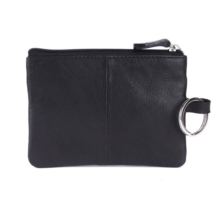 SLIDEUP - Wholesale Pouch – Women’s - Minikin Leather Key Pouch - Black2
