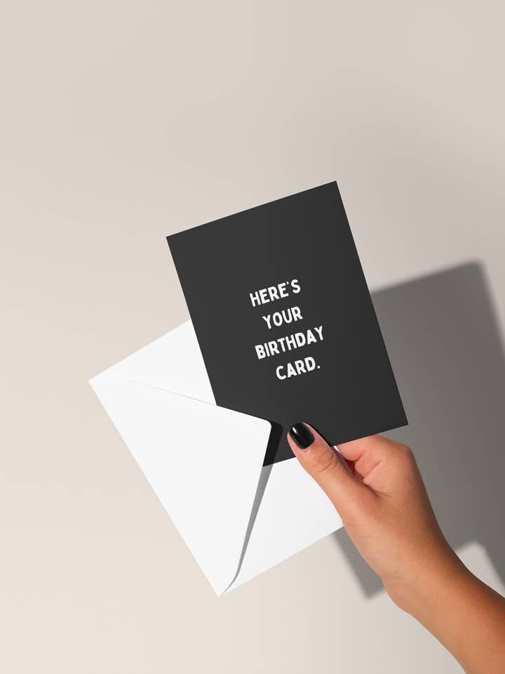 Här är ditt födelsedagskort | Gratulationskort för wholesale av Wisdom and Wonder Designs