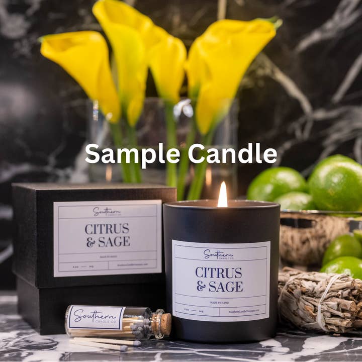 8.5oz Citrus & Sage for wholesale by Southern Candle Company