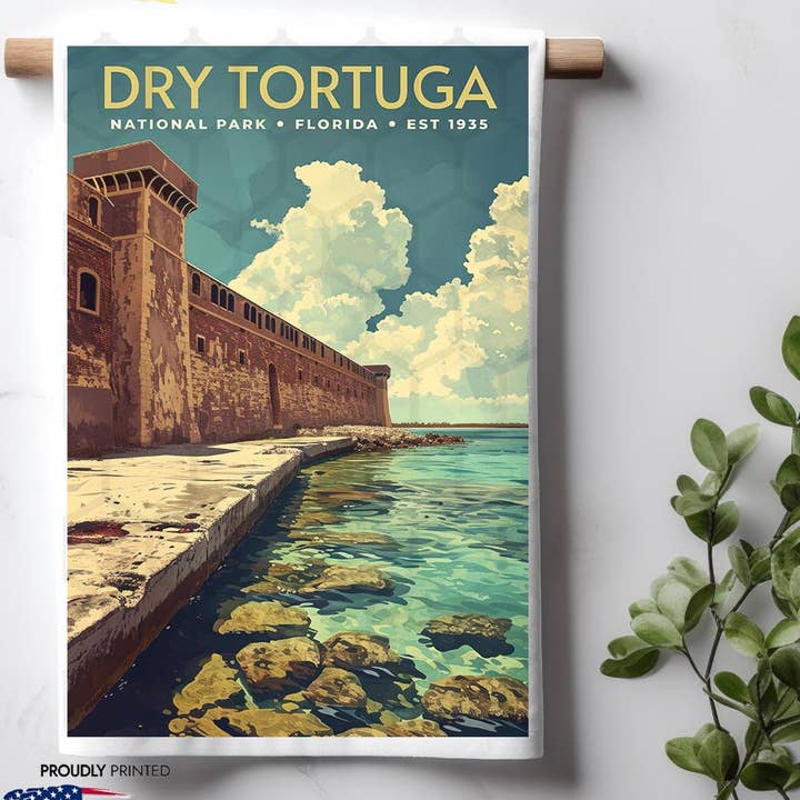 Dry Tortuga National Park Florida køkkenhåndklæde for engroshandel hos ADDLE iNK