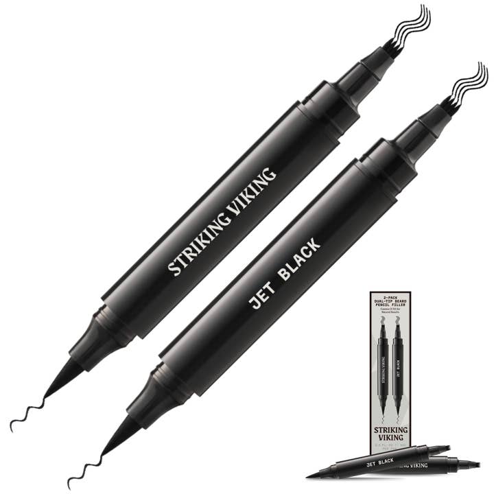 Striking Viking - Wholesale Beard Styling Product - Beard Filler Pen - Dual Tip (2-pack)