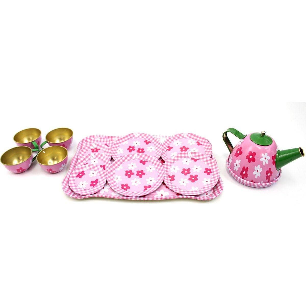 AZ Trading & Import (Toys, RC Toys & More) - Wholesale Toy Feeding Set - Kids - Flower Springtime Kid's Full Metal Teaset0