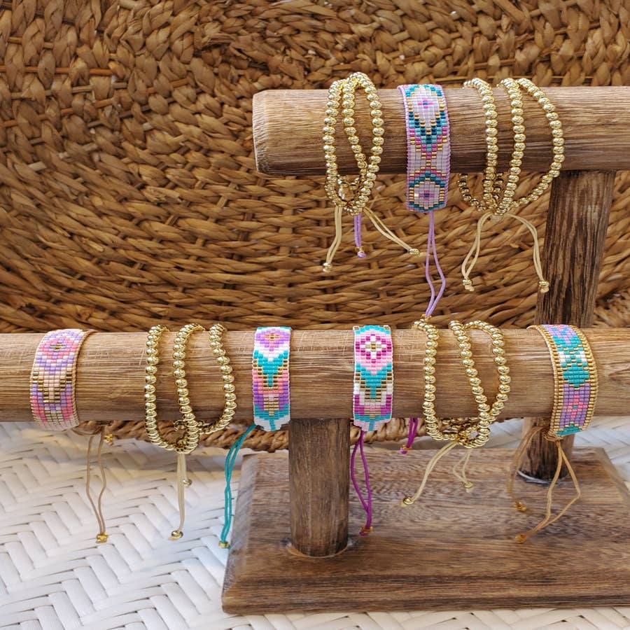 Boho Surfer Choker Necklace Women & Girls - Made by Nami Handmade Festival Accessories - Hippie Jewelry - Adjustable + Waterproof - Black