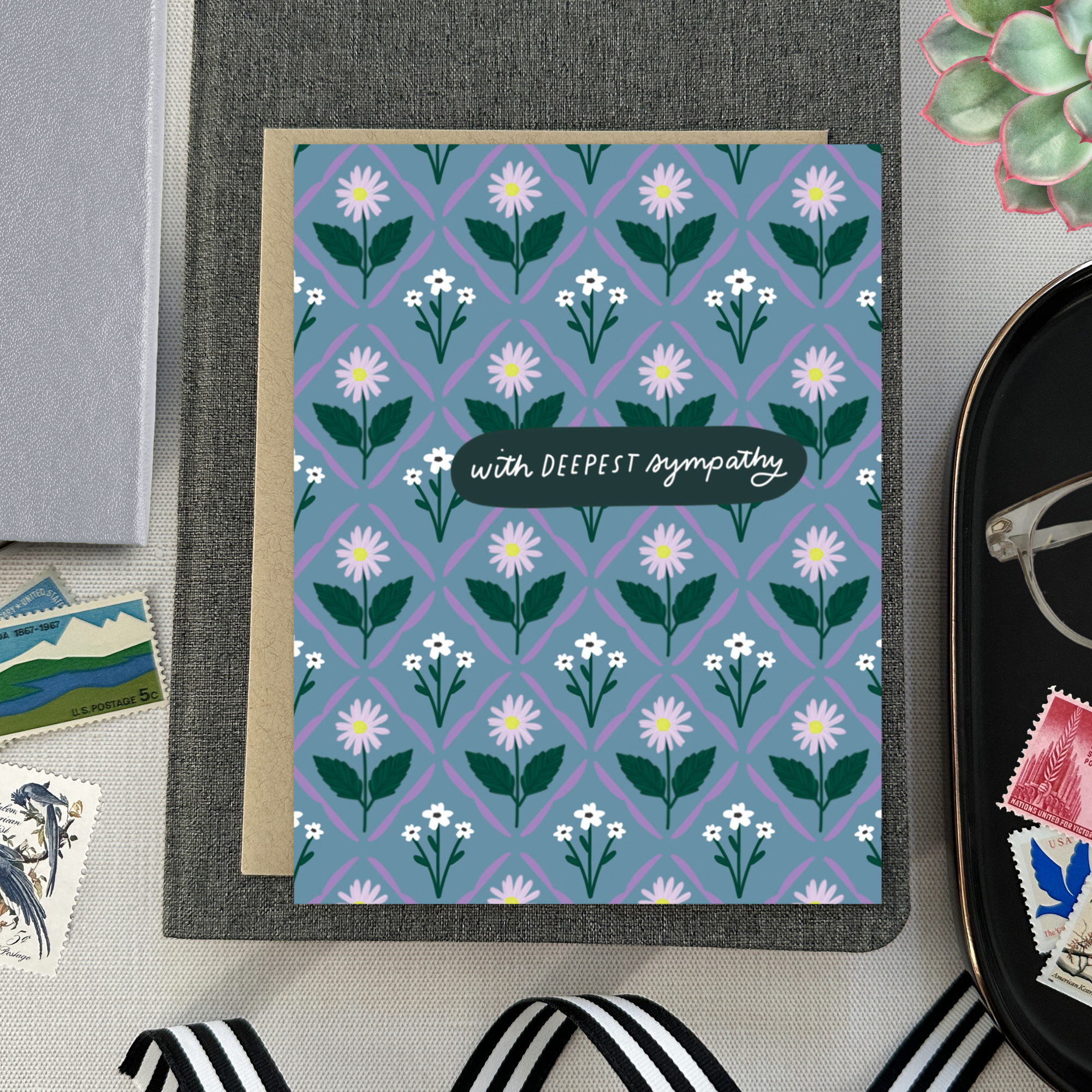 Barone and Co. - Wholesale Sympathy Card - Deepest Sympathy Grid Card3