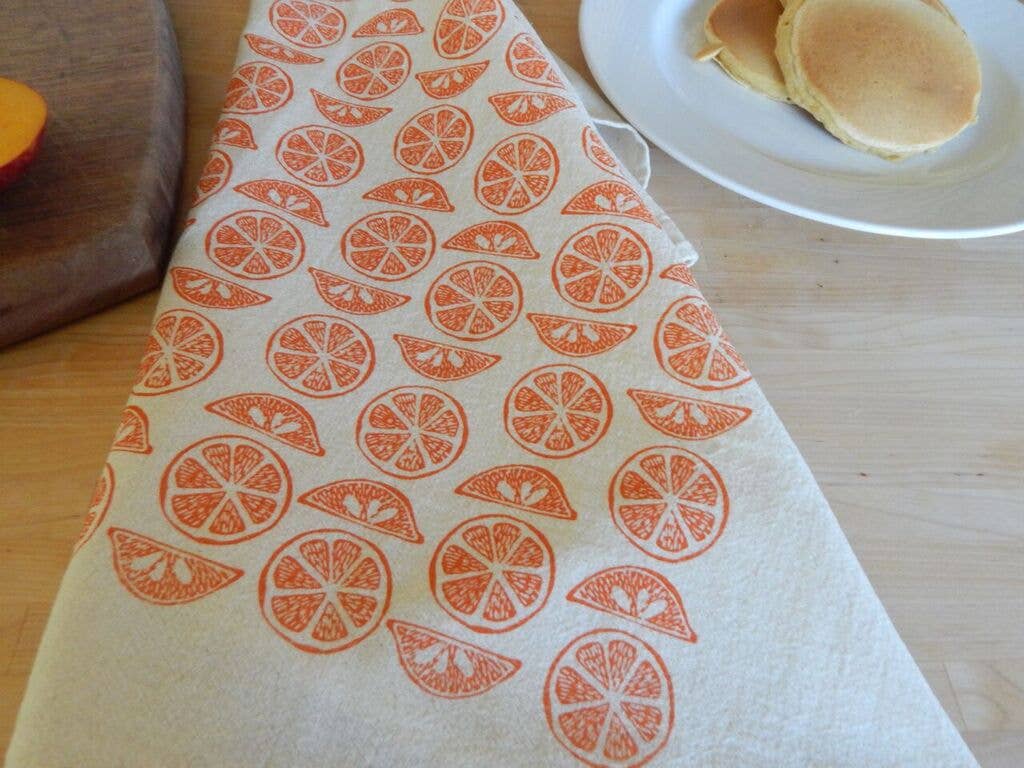 The High Fiber – Toalha de chá por atacado – Toalha de Cozinha Citrus, Toalha de Chá impressa à mão, Citrus Print2