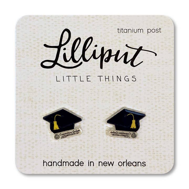 Graduation Cap Earrings // Grad Gift for wholesale by Lilliput Little Things