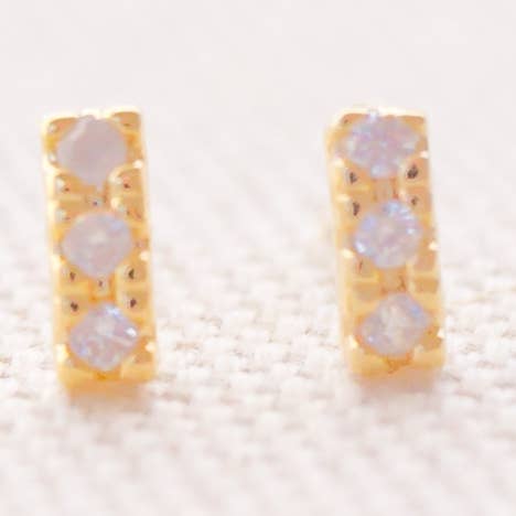 Elevate Bar Studs por atacado de Amethyst and Opal