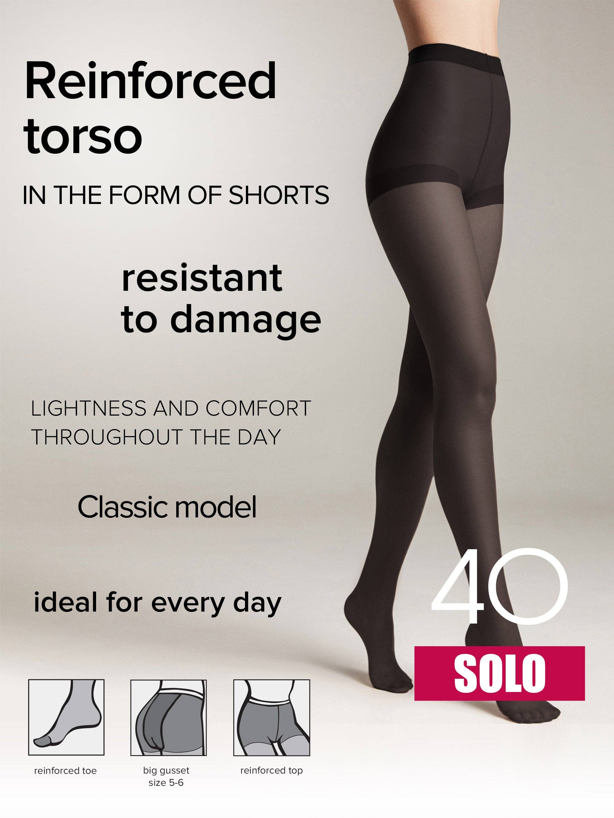 Conte Elegant – wholesale Strumpbyxor - Dam – Tights Conte Solo 40 Den - Klassiska Strumpbyxor20