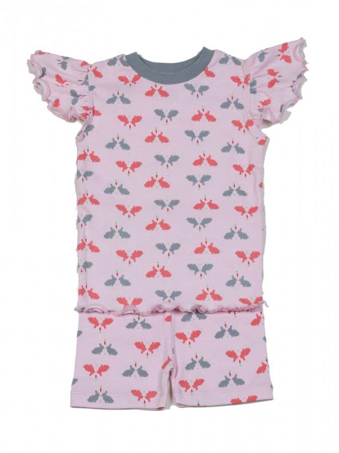 Bunnies N'Carrots Girls PJ Short Set for wholesale by New Jammies