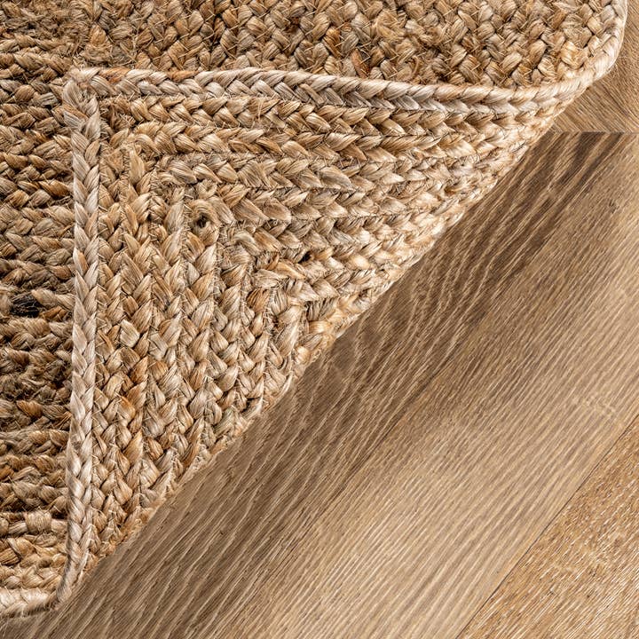 Natural Juniper Tiled Jute Area Rug for wholesale on Faire7